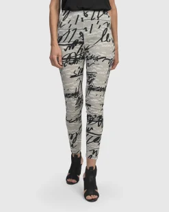 Women Alembika Pants & Skirts<Flirty Leggings, Script