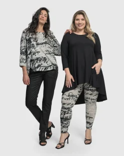Women Alembika Pants & Skirts<Flirty Leggings, Script