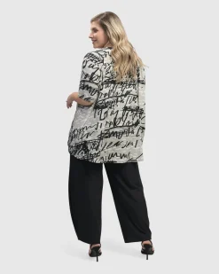 Women Alembika Plus<Flirty Swing T-Shirt, Script