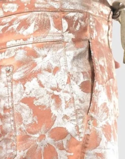 Women Alembika Pants & Skirts<Floral Iconic Stretch Jeans, Rust