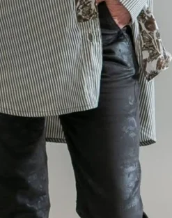 Women Alembika Pants & Skirts<Floral Iconic Stretch Jeans, Chocolate
