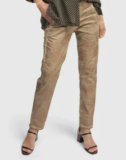 Women Alembika Plus<Floral Iconic Stretch Jeans, Gold Wash
