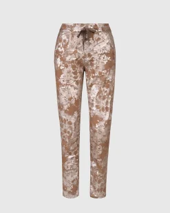 Women Alembika Plus<Floral Iconic Stretch Jeans, Coffee