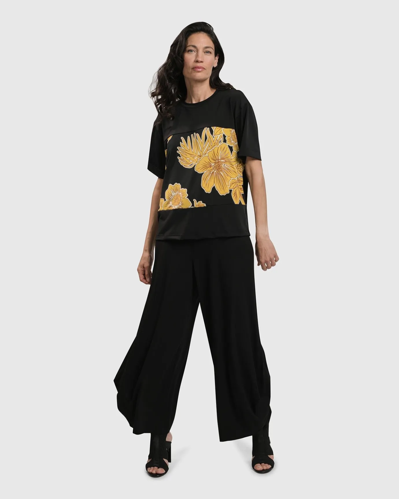 Women Alembika Tops & Tunics<Flower Girl Boxy Top, Gold