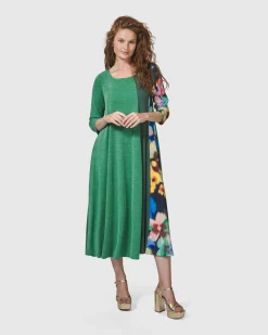 Women Alembika Plus<Forget-Me-Not A-Line Maxi Dress, Garden