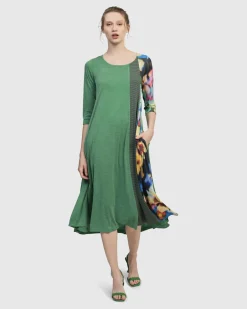 Women Alembika Plus<Forget-Me-Not A-Line Maxi Dress, Garden