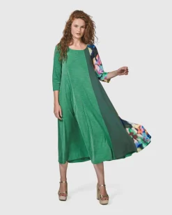 Women Alembika Plus<Forget-Me-Not A-Line Maxi Dress, Garden