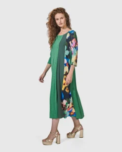 Women Alembika Plus<Forget-Me-Not A-Line Maxi Dress, Garden