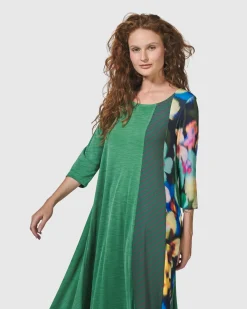 Women Alembika Dresses<Forget-Me-Not A-Line Maxi Dress, Garden