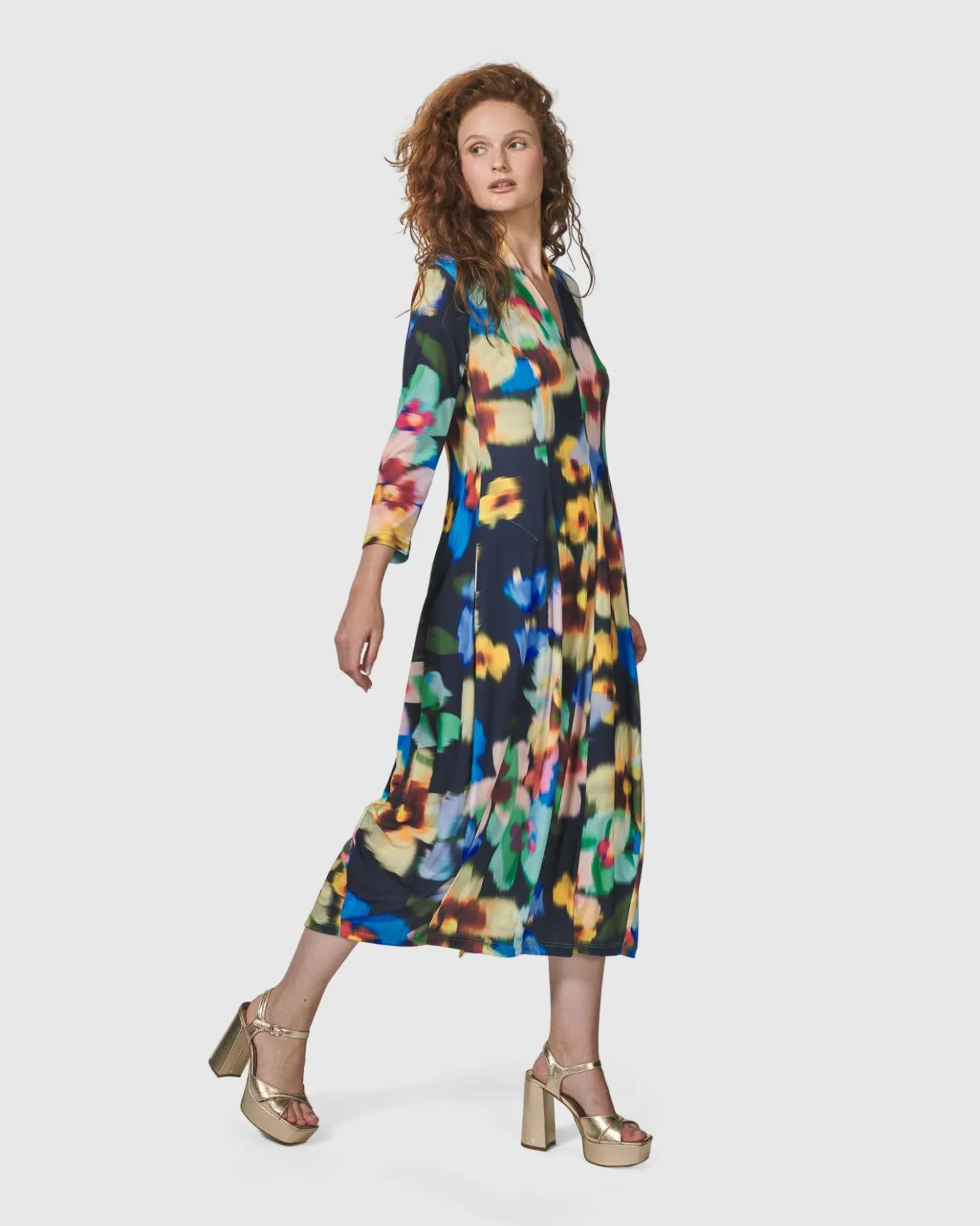 Women Alembika Dresses<Forget-Me-Not Cocoon Dress, Garden