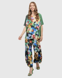 Women Alembika Pants & Skirts<Forget-Me-Not Punto Pants, Garden