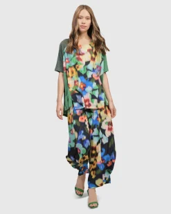 Women Alembika Pants & Skirts<Forget-Me-Not Punto Pants, Garden