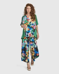 Women Alembika Plus<Forget-Me-Not Punto Pants, Garden