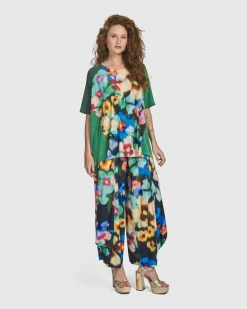 Women Alembika Plus<Forget-Me-Not Punto Pants, Garden