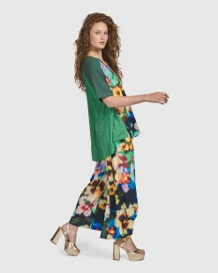 Women Alembika Plus<Forget-Me-Not Punto Pants, Garden