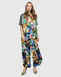 Women Alembika Plus<Forget-Me-Not Punto Pants, Garden