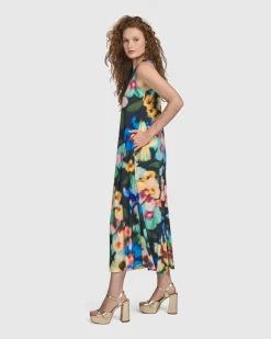 Women Alembika Plus<Forget-Me-Not Sleeveless Maxi Dress, Garden