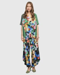 Women Alembika Plus<Forget-Me-Not Trapeze Top, Garden