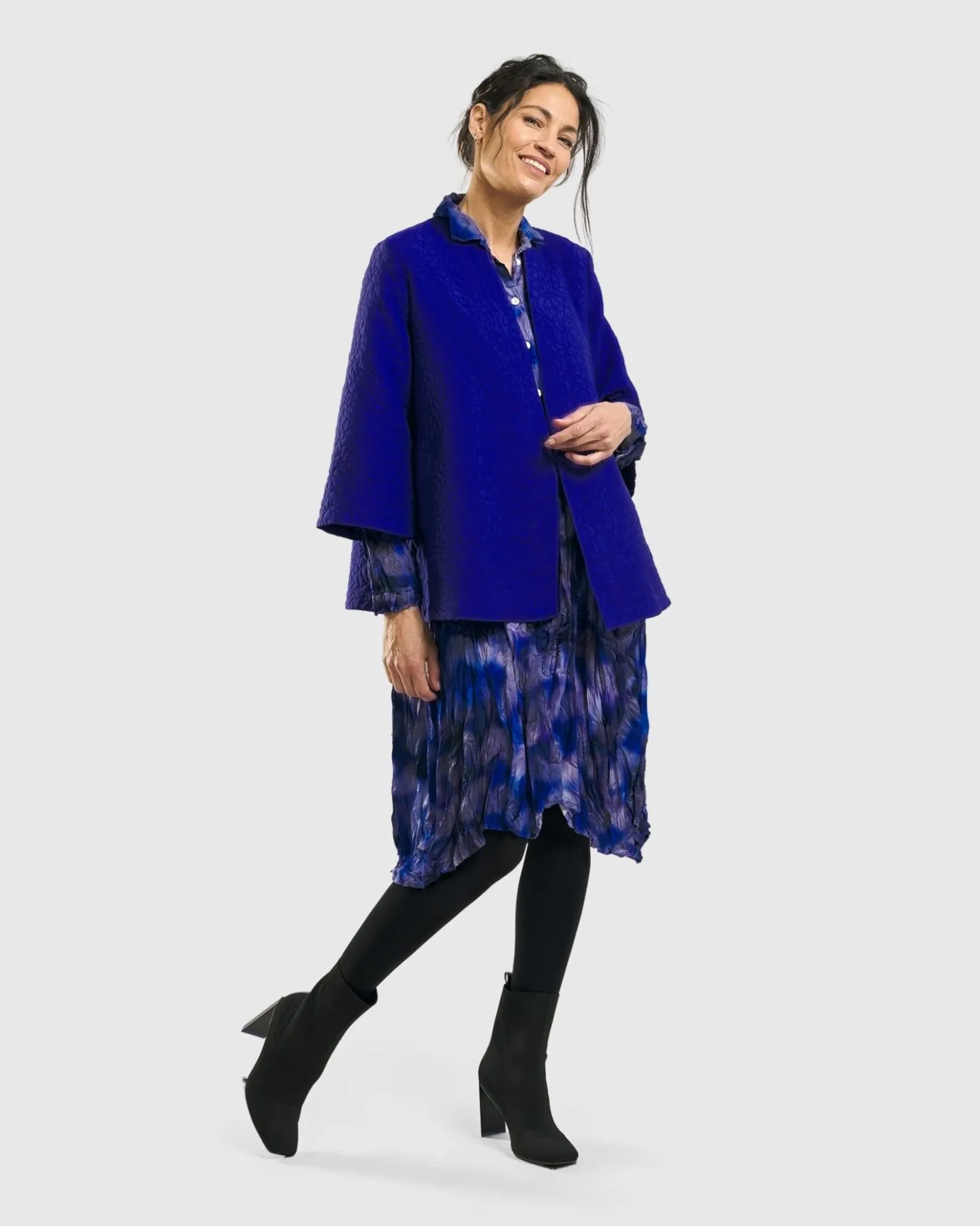Women Alembika Plus<Fortuna Wonderful Pocket Dress, Royal