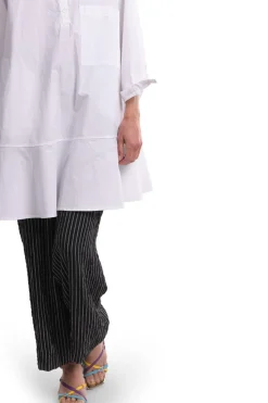 Women Alembika Tops & Tunics<Freedom Flounce Tunic Shirt, White