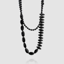 Women Alembika Accessories<Fuji Bead Necklace, Black