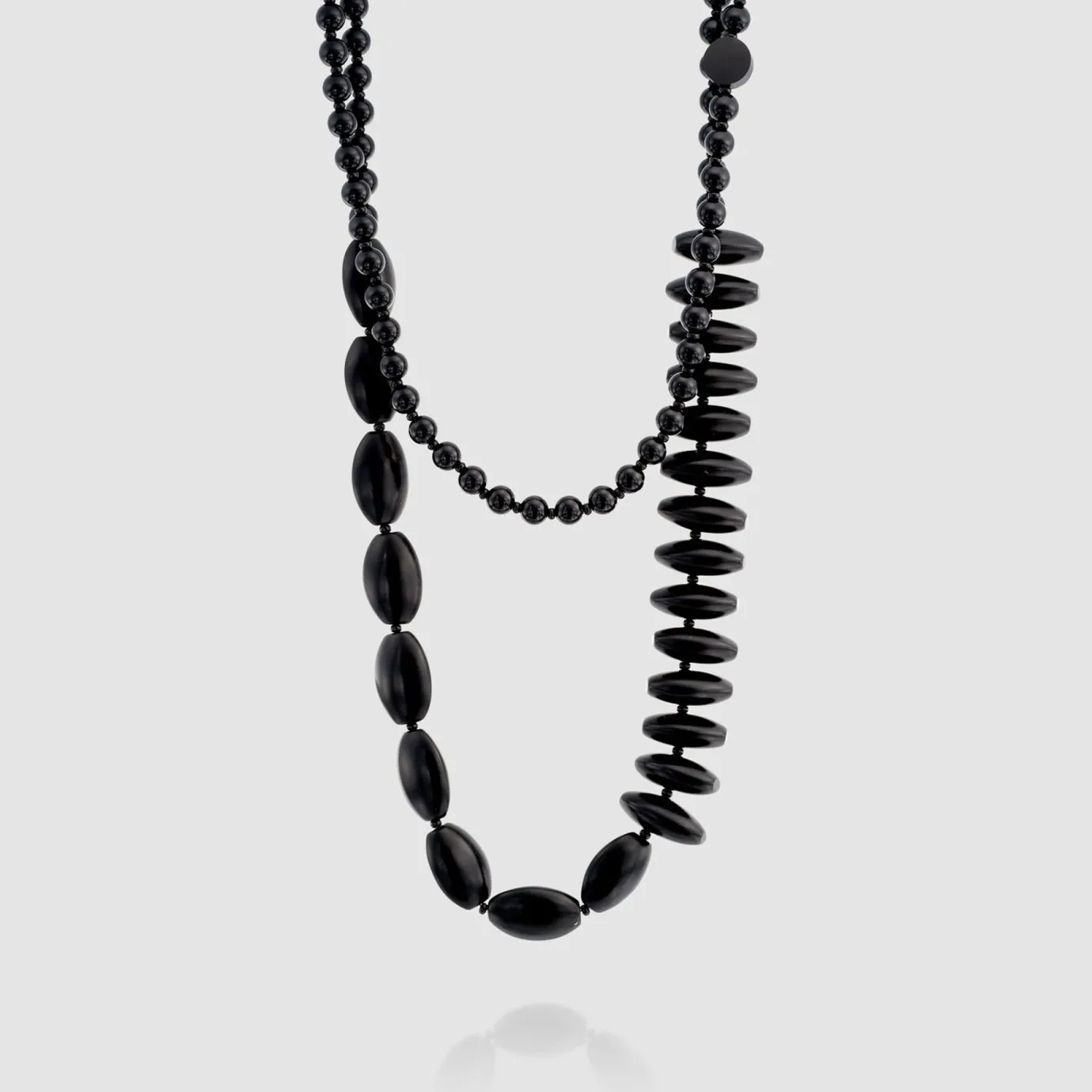 Women Alembika Accessories<Fuji Bead Necklace, Black