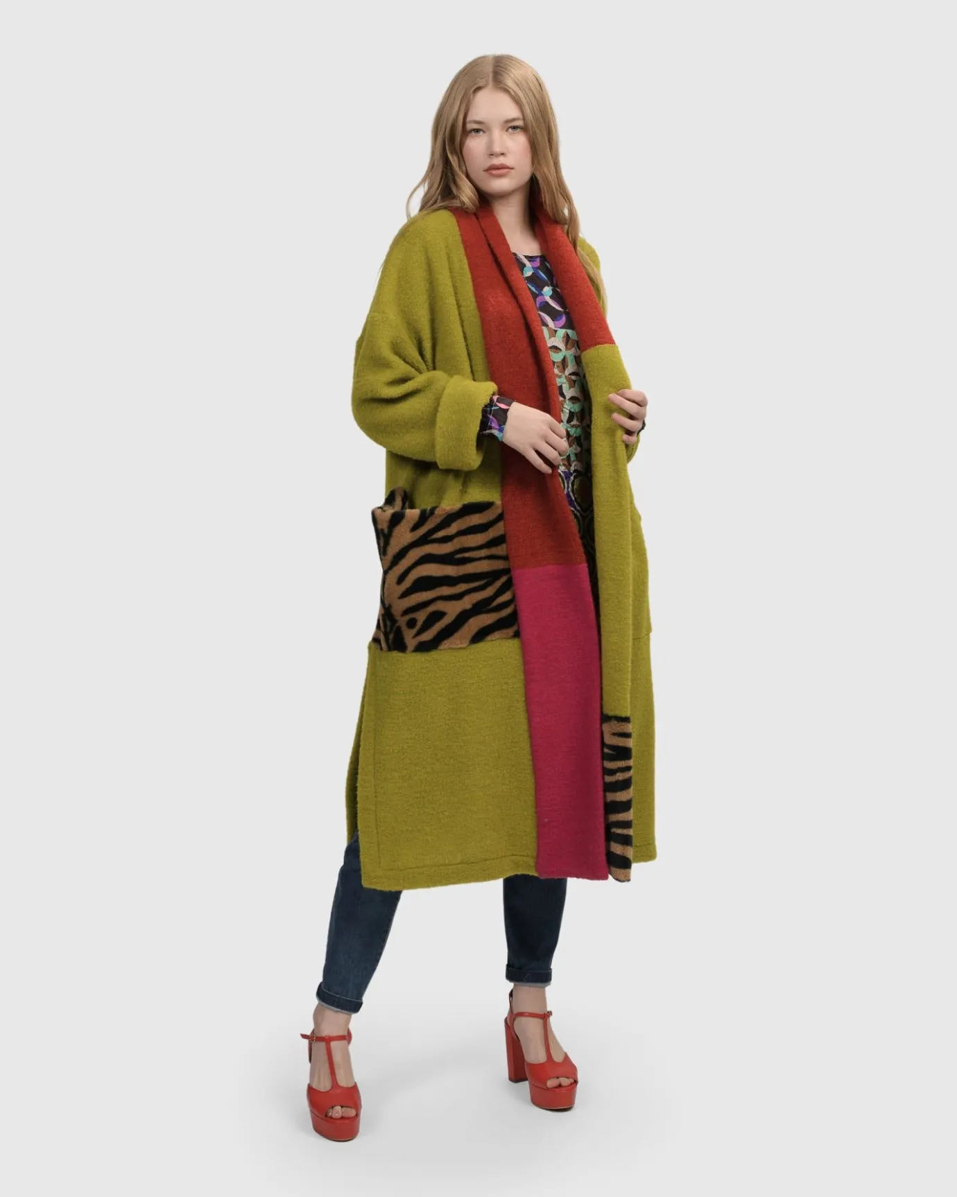 Women Alembika Sweaters & Cardigans<Funkadelic Diva Coat