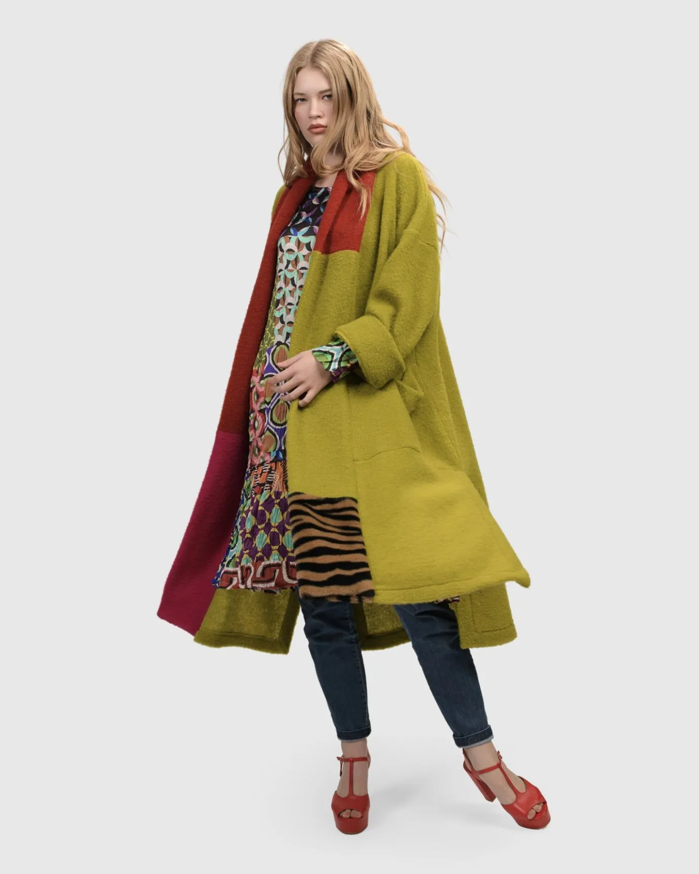 Women Alembika Sweaters & Cardigans<Funkadelic Diva Coat