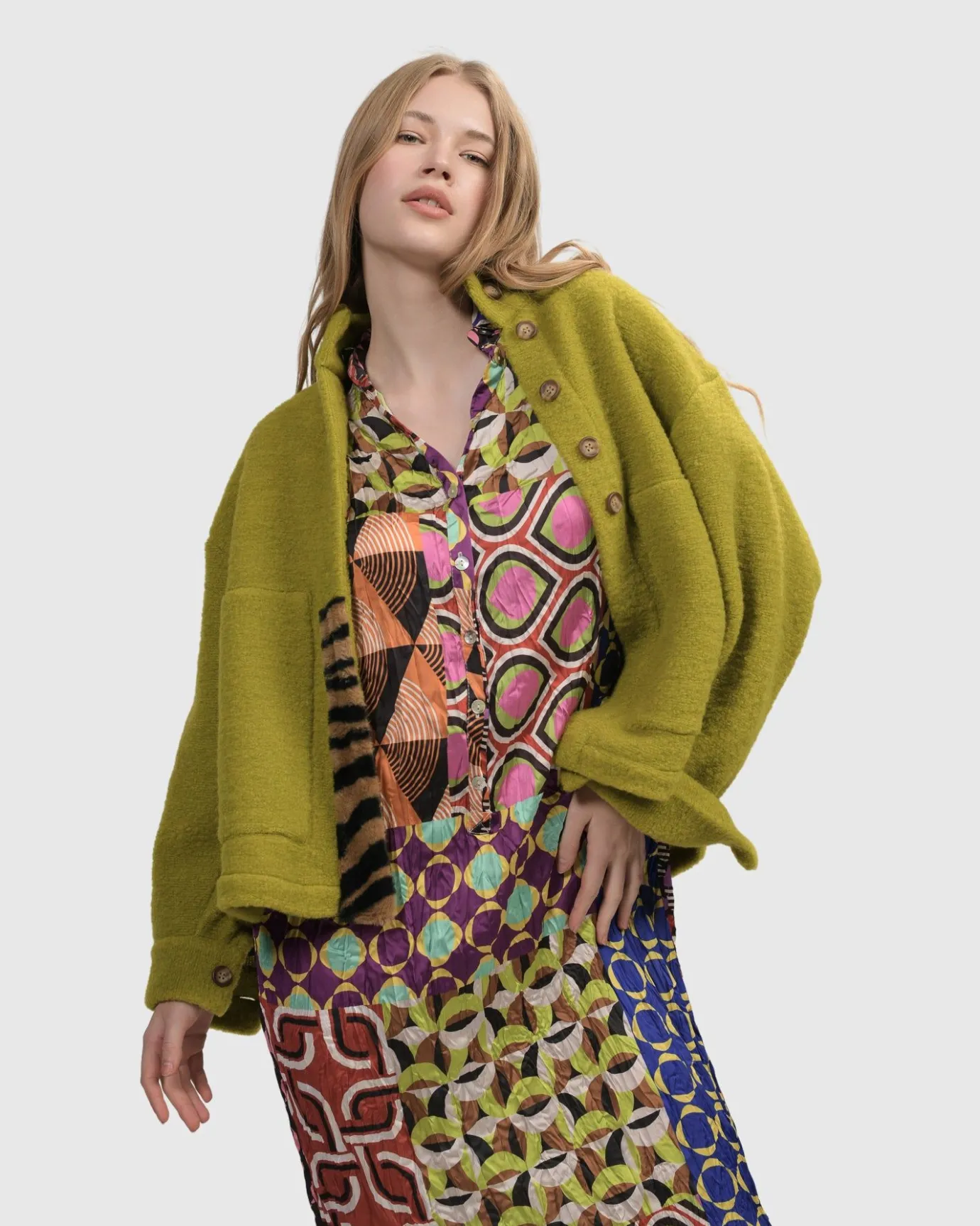 Women Alembika Plus<Funkadelic Weekend Jacket, Lime