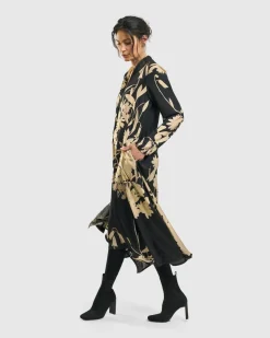 Women Alembika Dresses<Gaia A-Line Trapeze Dress, Floral