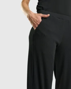 Women Alembika Pants & Skirts<Galleria Trousers, Black