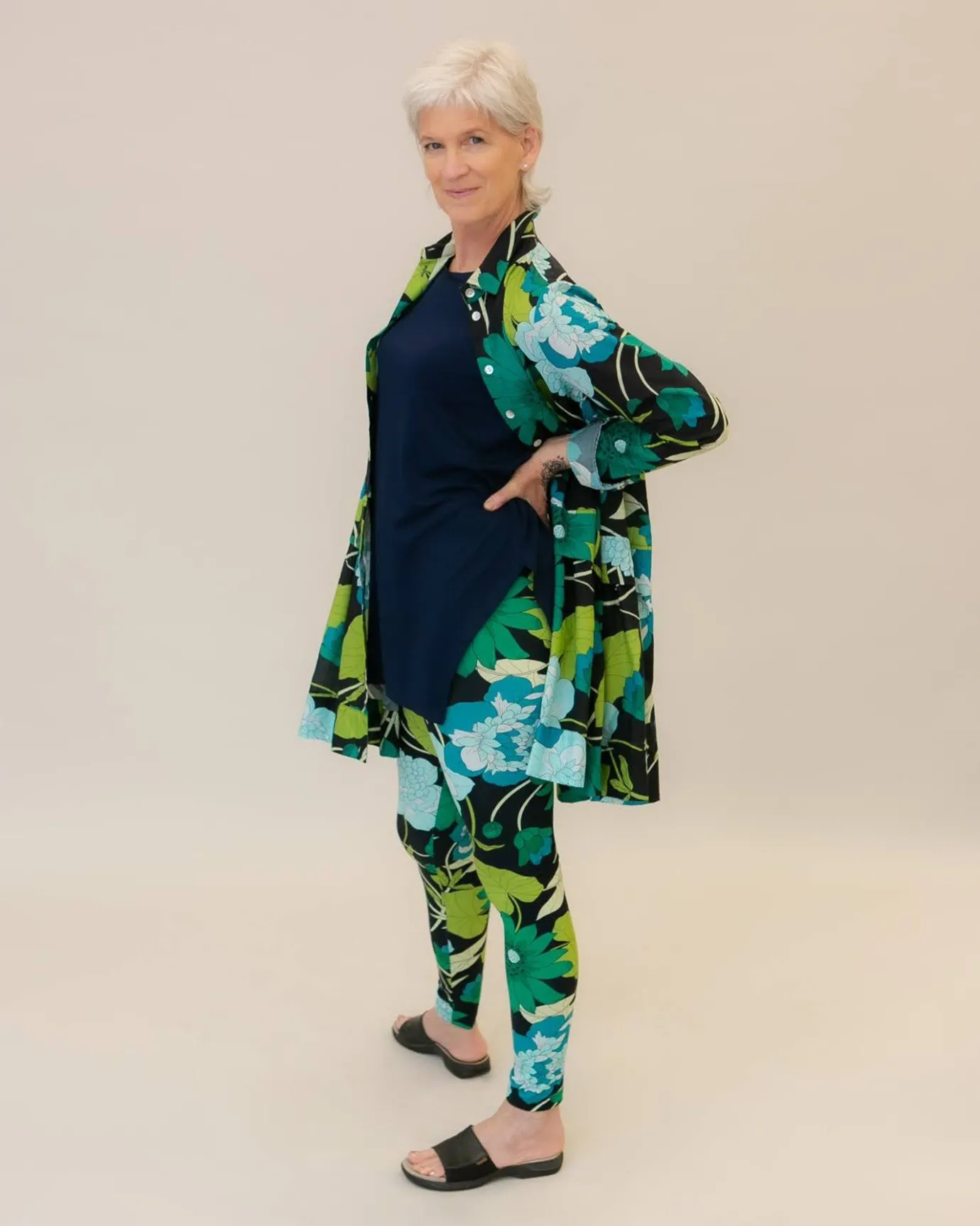 Women Alembika Plus<Garden Leggings, Floral