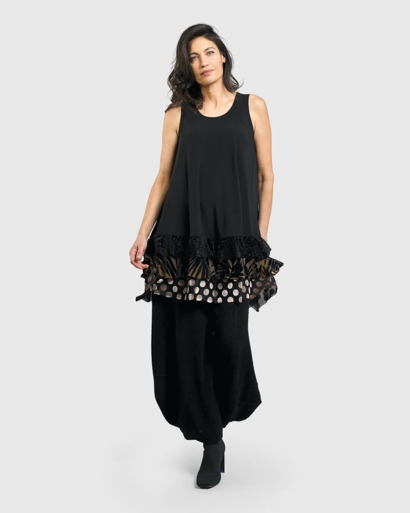 Women Alembika Tops & Tunics<Gemma Sleeveless Tunic Top, Gold