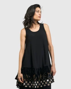 Women Alembika Plus<Gemma Sleeveless Tunic Top, Gold