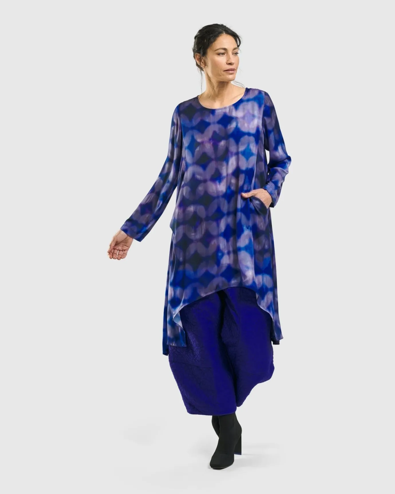 Women Alembika Plus<Gemstone Tunic Top, Royal