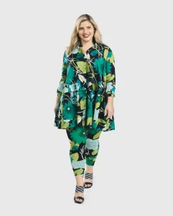 Women Alembika Plus<Getaway Tunic Blouse, Floral