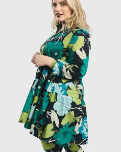 Women Alembika Plus<Getaway Tunic Blouse, Floral