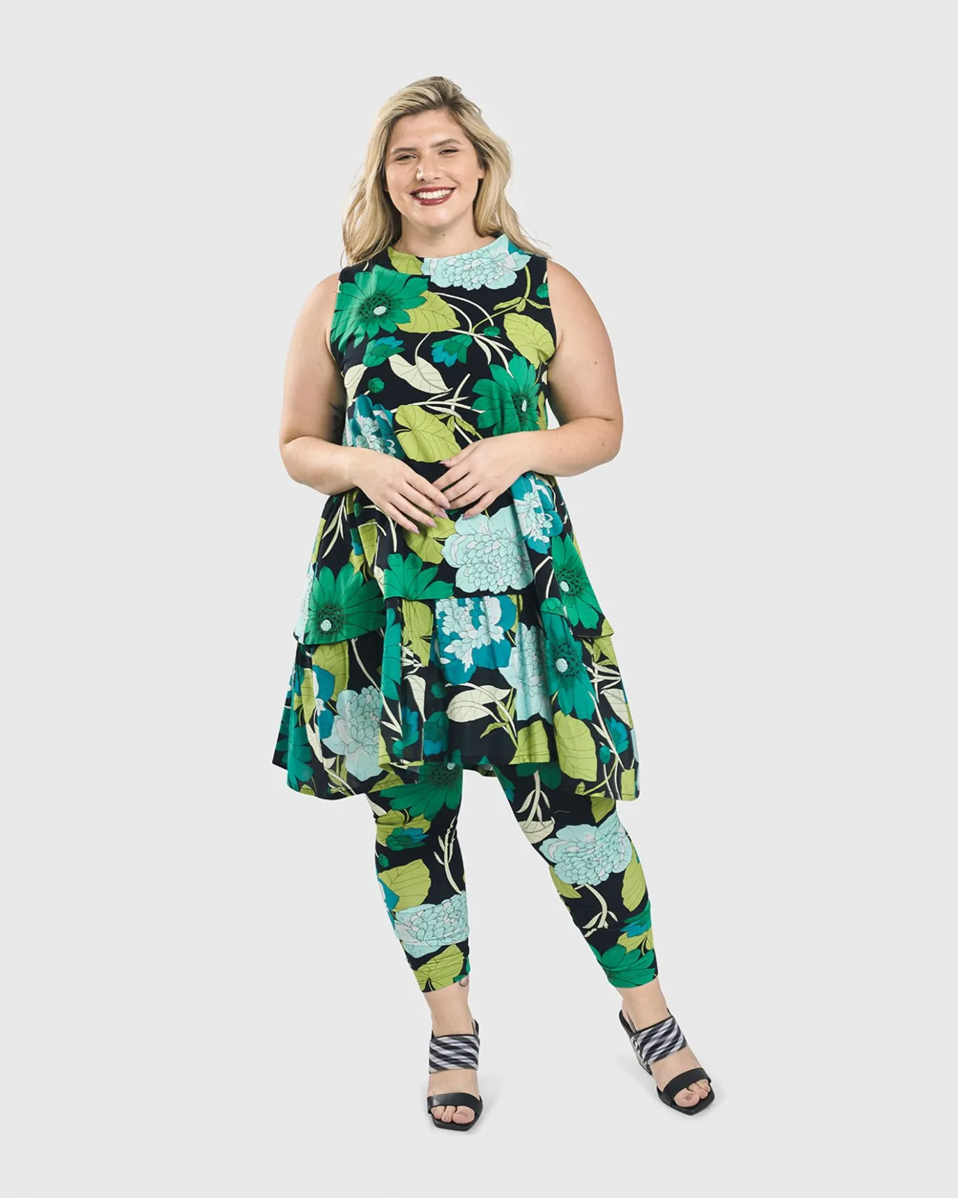 Women Alembika Plus<Getaway Tunic Blouse, Floral