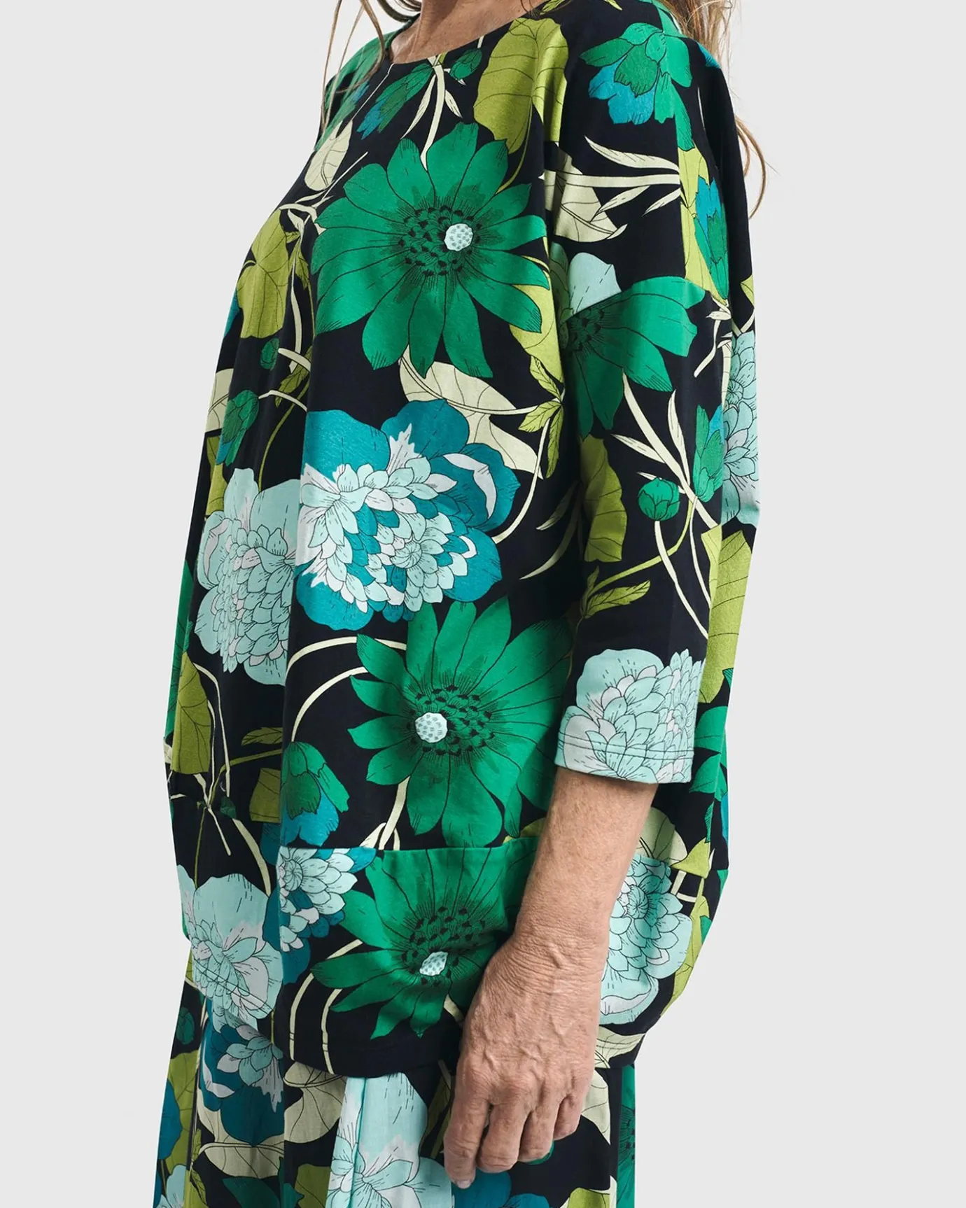 Women Alembika Plus<Getaway Tunic Blouse, Floral