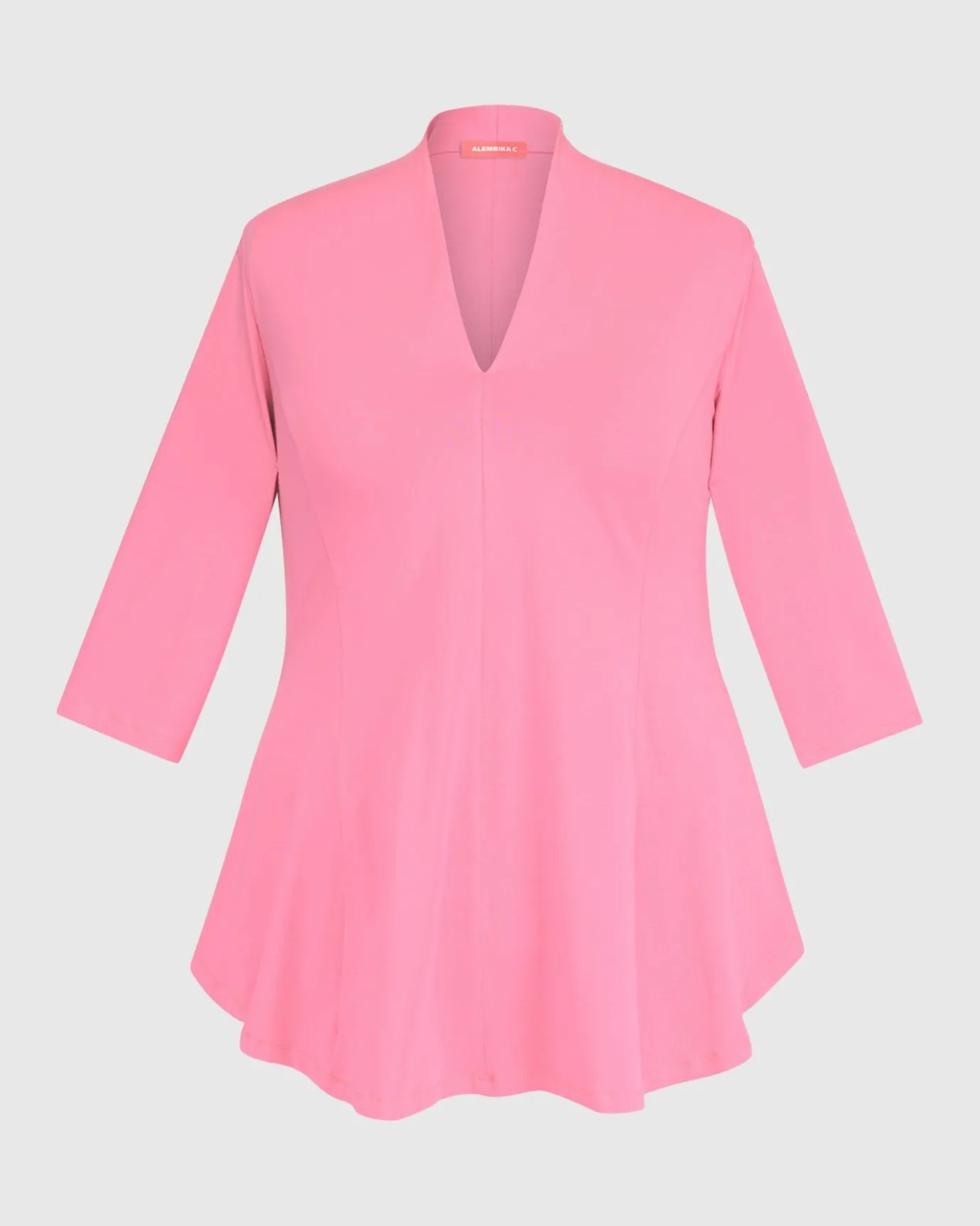 Women Alembika Tops & Tunics<Gloria V-Neck Tunic Top, Bazooka