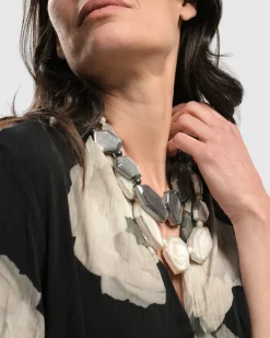 Women Alembika Accessories<Glory Faceted Bead Necklace, Starlight