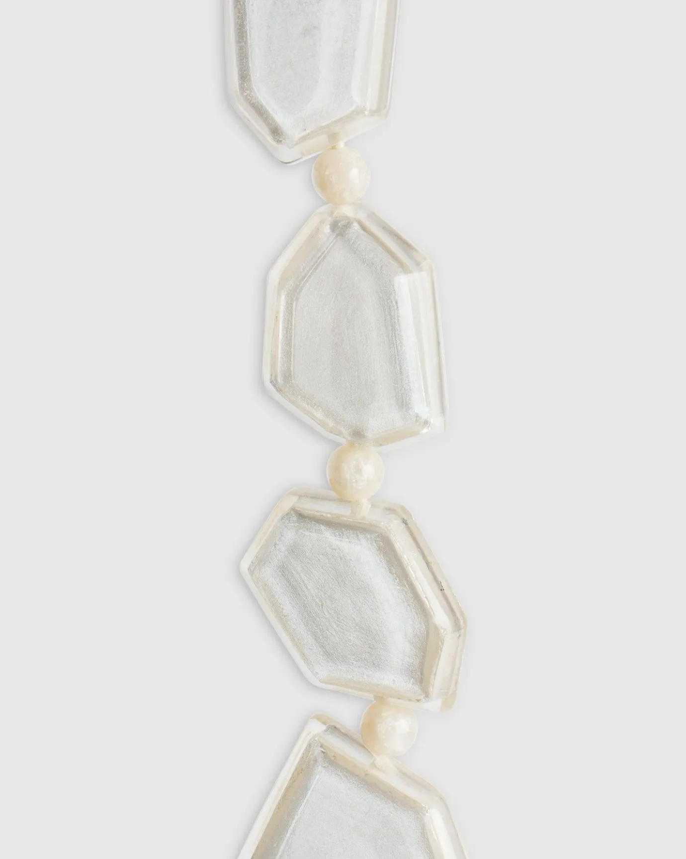 Women Alembika Accessories<Glory Faceted Bead Necklace, Frost