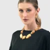 Women Alembika Accessories<Glory Faceted Bead Necklace, Gold