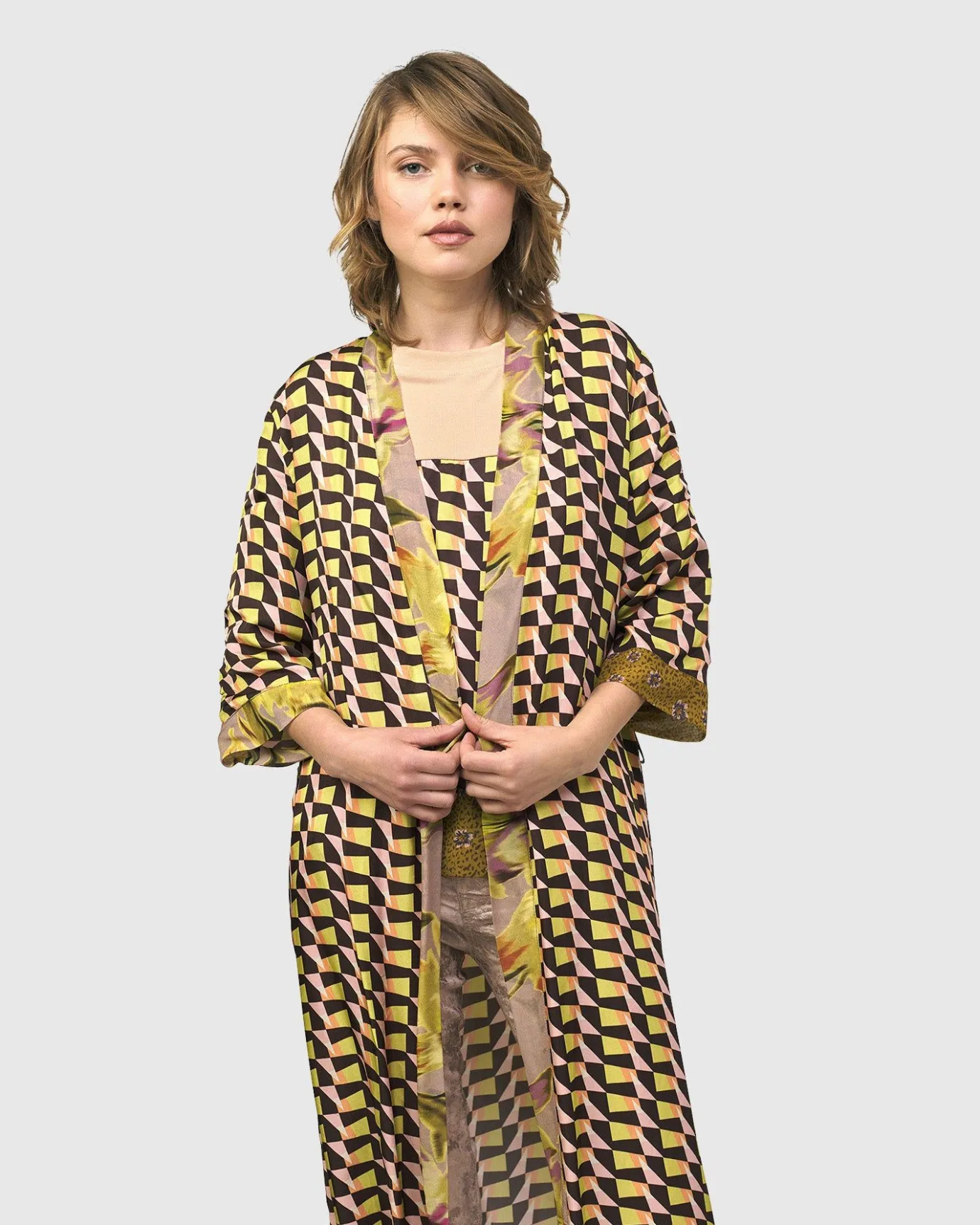 Women Alembika Plus<Godard Smoking Jacket, Geometric