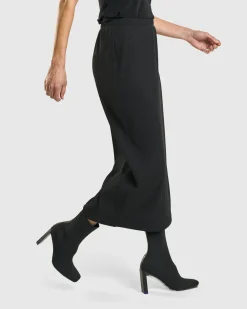 Women Alembika Plus<Goodfella Pencil Skirt, Black