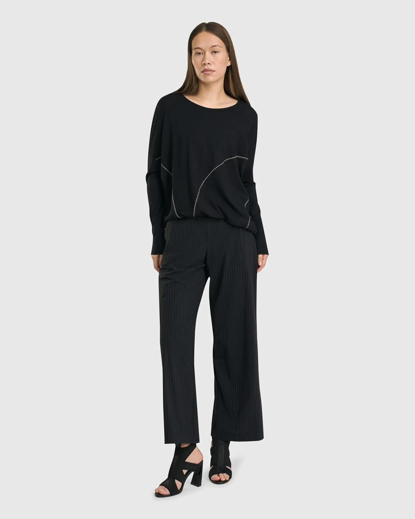 Women Alembika Tops & Tunics<Go-To Drop Sleeve Top, Black