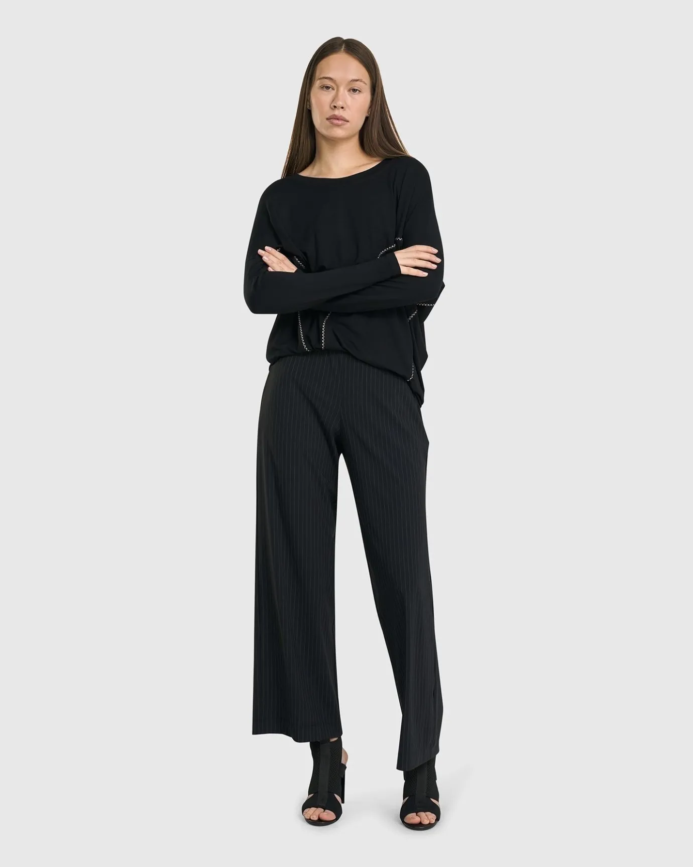 Women Alembika Tops & Tunics<Go-To Drop Sleeve Top, Black