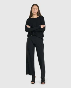 Women Alembika Plus<Go-To Drop Sleeve Top, Black