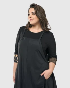 Women Alembika Plus<Go-To Long Sleeve Top, Coffee