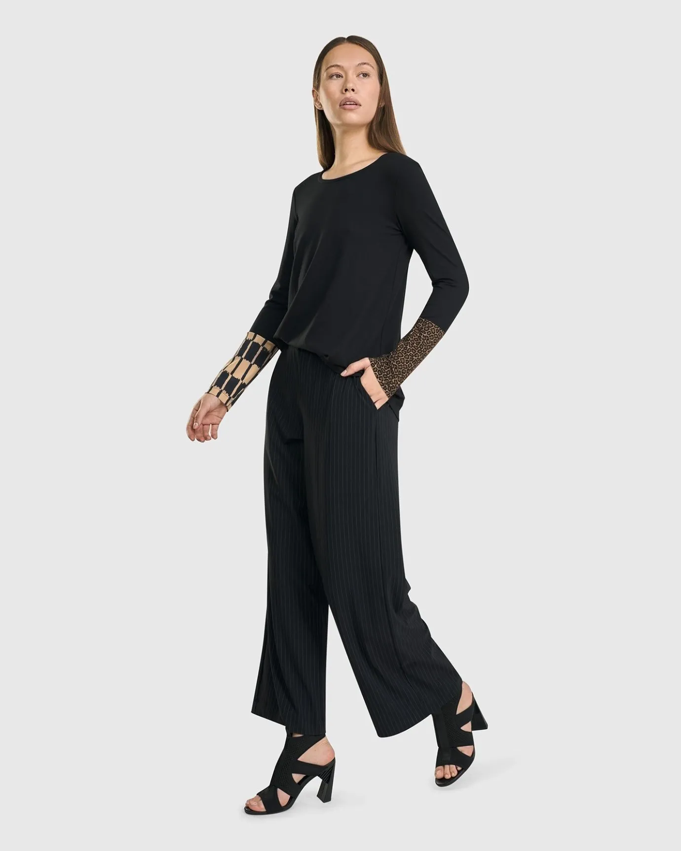 Women Alembika Plus<Go-To Long Sleeve Top, Coffee